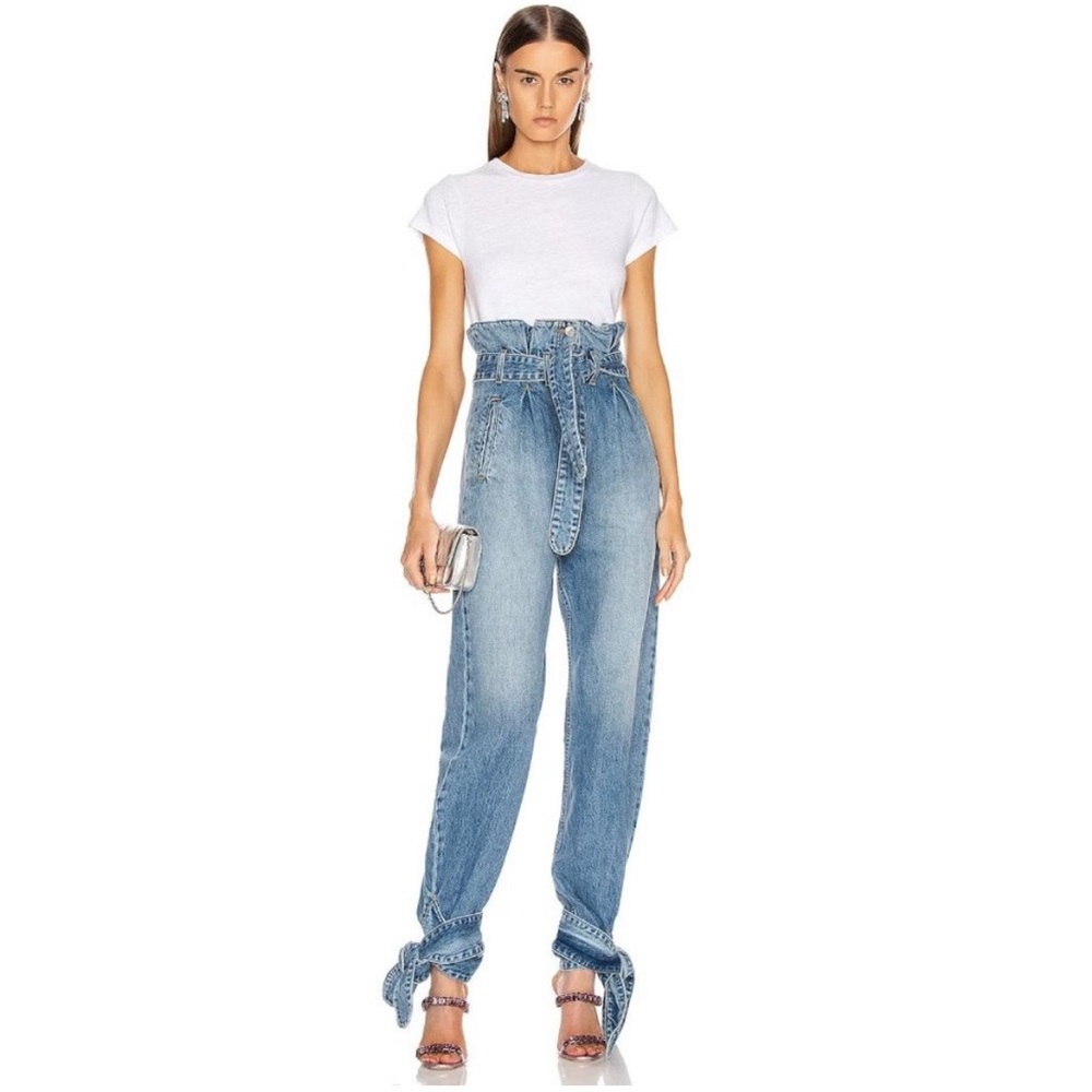 The Attico Blue High-Waisted Jeans